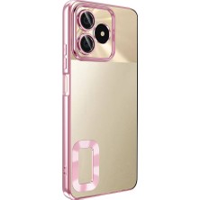 Gpack Realme C53 Kılıf Logo Gösteren Kamera Korumalı Silikon Bronz