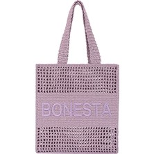 Bonesta Swimwear Posıtano Mıdı Lavender Plaj Çantası