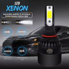 Furens Renault Symbol 2013-2021 Kısa Far Uyumlu Şimşek Etkili LED Xenon Light Series H7