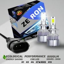 Furens Peugeot 3008 2016-2019 Uzun Far Uyumlu Şimşek Etkili LED Xenon Performance Series Hb3