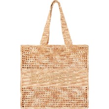 Bonesta Swimwear Posıtano Maxı Latte Plaj Çantası