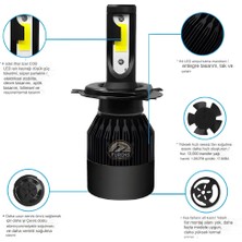 Furens Toyota Corolla Efsane Kasa Uzun Kısa Far Uyumlu Şimşek Etkili LED Xenon Light Series H4