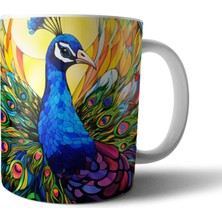 Pixxa Tavuskuşu Tavus Kuşu Peacock Kupa Bardak Model 3