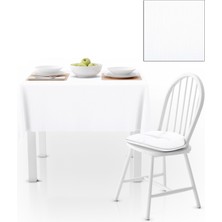 BenimOl Beyaz Düz Renk Masa Örtüsü 140x220