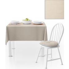 BenimOl Açık Krem Düz Renk Masa Örtüsü 140x220