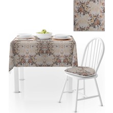 BenimOl Modern Gül Yaprak Desenli Masa Örtüsü 120x140