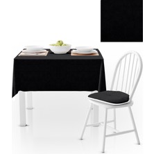 BenimOl Siyah Düz Renk Masa Örtüsü 140x260