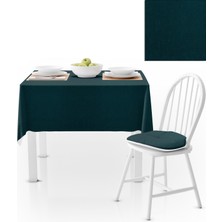 BenimOl Petrol Düz Renk Masa Örtüsü 140x220