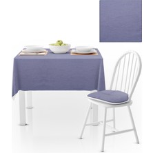 BenimOl Antrasit(Füme)  Kadife Dokulu Masa Örtüsü 180x220