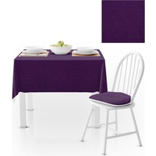 BenimOl Mor Kadife Dokulu Masa Örtüsü 180x260