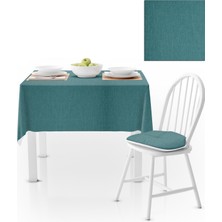 BenimOl Mavi Kadife Dokulu Masa Örtüsü 180x260
