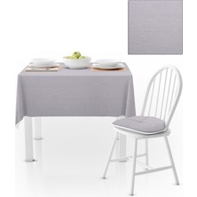 BenimOl Gri Kadife Dokulu Masa Örtüsü 180x260