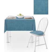 BenimOl Mavi Düz Renk  Masa Örtüsü 120x140