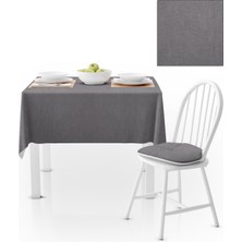BenimOl Gri Düz Renk Masa Örtüsü 140x180