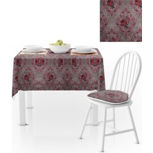 BenimOl Damask Desenli Vizon Zemin Masa Örtüsü 120x140