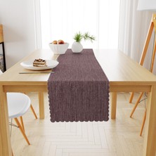 BenimOl Pembe Keten Dokulu Runner 40x140 -4564-