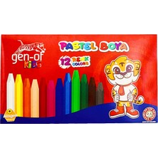 Gen-Of Boyama Seti Kuru Boya 12'li + Pastel Boya 12'li + Keçeli Kalem 12'li