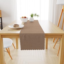 BenimOl Bej Kadife Dokulu Runner 40x180