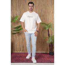 Erkek Tişört New Season Unisex Over Size Ön Arka Baskılı T -Shirt  Pamuk Kaliteli Ürün