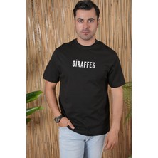 Erkek Tişört New Season Unisex Over Size Ön Arka Baskılı T -Shirt  Pamuk Kaliteli Ürün