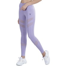 Cervus Yüksek Bel Tül Detaylı Kadın Tayt