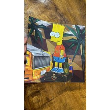 Gönülden Tasarım 22X22 cm Simpson Arma Dikiş Giyim Aksesuarı Arma Aplike