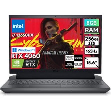 Dell G15 5530 I7-13650HX 8 GB 256 GB SSD RTX4060 15.6" Fhd Windows 11 Pro Taşınabilir Bilgisayar G155530012UBT66
