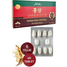 Ahmet Arifoğlu 6 Yıllık Kırmızı Kore Ginsengi Içeren Takviye Edici Gıda (Red Korean Ginseng) 60 Tablet