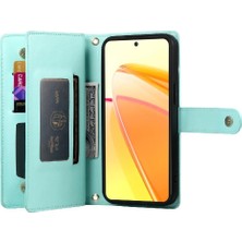 SZY Mall Realme C55 Kickstand Cüzdan Bölmesi Bilek Kayışı Kartı Için Flip Case (Yurt Dışından)