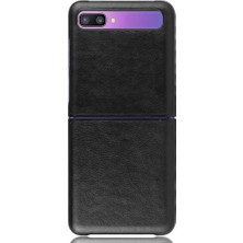 SZY Mall Samsung Galaxy Z Flip Anti Scratch Lychee Desen Kapak Için Retro Kılıf (Yurt Dışından)