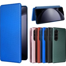 SZY Mall Samsung Galaxy Z Için Flip Case Kart Tutucu Kickstand Fiber ile 6 5g Kat (Yurt Dışından)