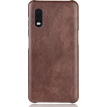 SZY Mall Samsung Galaxy Xcover Pro Anti Scratch Uyumluluk Lychee Için Retro Kılıf (Yurt Dışından)