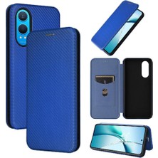 SZY Mall Oneplus Nord Ce4 Lite Kart Ekleme Manyetik Karbon Fiber Için Flip Case (Yurt Dışından)