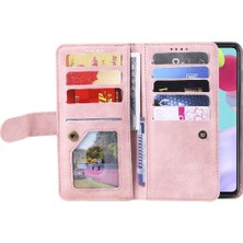 SZY Mall Samsung Galaxy A73 5g Için Flip Case Kordon Cüzdan Kickstand Pu Deri 9 (Yurt Dışından)