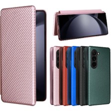 SZY Mall Samsung Galaxy Z Için Flip Case Kart Tutucu Kickstand Fiber ile 6 5g Kat (Yurt Dışından)