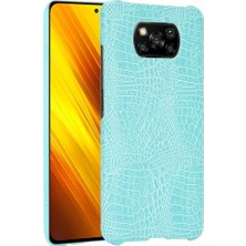 SZY Mall Şık Klasik Durumda Xiaomi Poco X3 Nfc Klasik Timsah Moda Anti (Yurt Dışından)