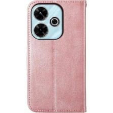 SZY Mall Xiaomi Poco M6 Pro 4g Için Flip Case El Kayışı Standı Günlük Kullanım Eşkenar Dörtgen (Yurt Dışından)