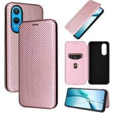 SZY Mall Oneplus Nord Ce4 Lite Kart Ekleme Manyetik Karbon Fiber Için Flip Case (Yurt Dışından)