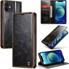 SZY Mall Iphone 12/12 Için Flip Case Pro Kickstand Retro Cüzdan Kapak Kart Tutucu (Yurt Dışından)