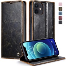 SZY Mall Iphone 12/12 Için Flip Case Pro Kickstand Retro Cüzdan Kapak Kart Tutucu (Yurt Dışından)