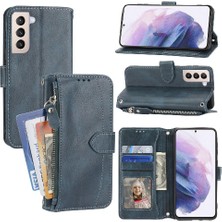 SZY Mall Samsung Galaxy S21 Artı 5g Kickstand Pu Deri Kart Tutucu Için Flip Case (Yurt Dışından)