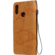 SZY Mall Samsung Galaxy A10S Manyetik Kapak Için Flip Case Pu Deri Kapak Kickstand (Yurt Dışından)