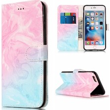 SZY Mall Iphone 6 Için Flip Case/6s Pu Deri Cüzdan Mermer Desen Tam Koruma (Yurt Dışından)