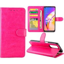 SZY Mall Oppo A93 5g Kickstand Darbeye Dayanıklı Manyetik Kapatma Kartı Pu Için Flip Case (Yurt Dışından)