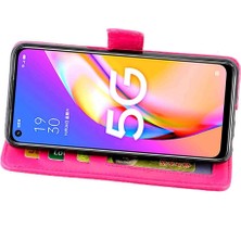 SZY Mall Oppo A93 5g Kickstand Darbeye Dayanıklı Manyetik Kapatma Kartı Pu Için Flip Case (Yurt Dışından)