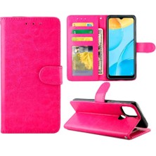 SZY Mall Oppo A15 Darbeye Dayanıklı Manyetik Kapatma Pu Deri Kickstand Için Flip Case (Yurt Dışından)