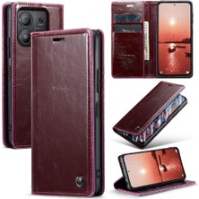 SZY Mall Xiaomi Redmi Not Için Flip Case 13 Pro 5g Retro Cüzdan Kapak Kickstand (Yurt Dışından)