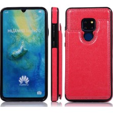 SZY Mall Cüzdan Kılıf Huawei Mate 20 Kart Yuvaları Için Kickstand Pu Deri Çift (Yurt Dışından)