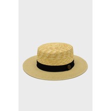 Külah Paloma Hasır Güneş Şapkası Unisex Multicolor Bantlı Gondol Boater Şapka