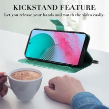 SZY Mall Samsung Galaxy M54 Flip Kickstand Için Kılıf Kart Yuvası Standı ile Darbeye (Yurt Dışından)